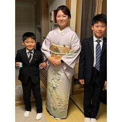 結婚式参列ママ和髪スタイルと訪問着着付　東京の画像1