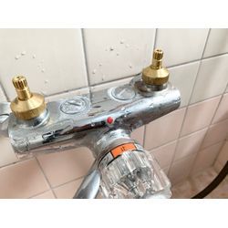 浴室2バルブシャワー水栓修繕作業の画像2