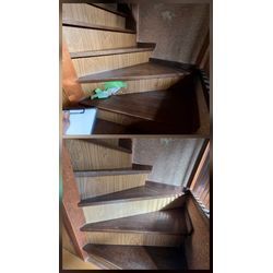 階段　蹴込み補修の画像1