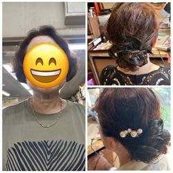 短い長さでも。。まとめ髪☺️の画像2