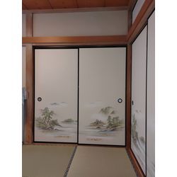 開閉を軽くするため上吊り戸襖へ交換した事例の画像3