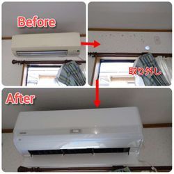 2025.12.08和歌山市東芝エアコン屋根置きの画像1