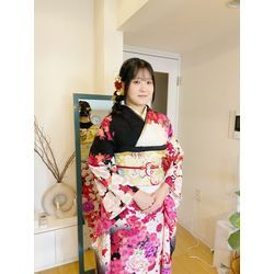 26/1/12 成人の集い　振袖　サイド編み下ろしの画像2