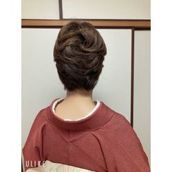 華道新年会着付&ショートヘアメイクも大好評の画像3