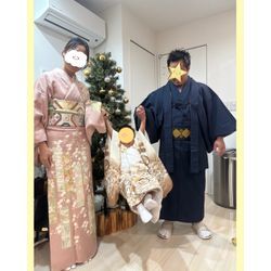 【七五三】お父さまお母さま3歳男の子着付け➕お母さまヘアセットの画像1