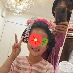 立体的な日本髪の画像2