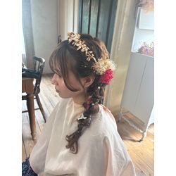 振袖の前撮りの美容と着付けを致しましたの画像1