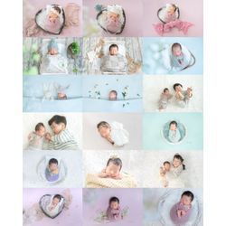 ニューボーン　うつ伏せ&ごきょうだい写真♡の画像1