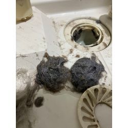 調布市　洗濯機排水口詰まり除去！の画像2