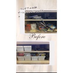 【実績ブログ】テレビ下のDVDとゲームを100均ケースでスッキリ収納🎮の画像1