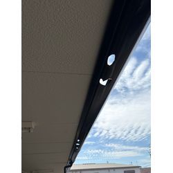 雹害で雨樋が割れてしまったお客様邸を修理しました｜火災保険で自己負担0円！の画像2