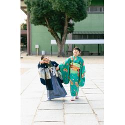 【生國魂神社での七五三のお写真】やんちゃな兄弟でした＾＾の画像1