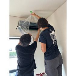 新しいメンバーとエアコンクリーニングの練習してきました。の画像1
