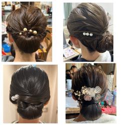 ヘアセット例　ハーフアップ〜ミディアムの画像3