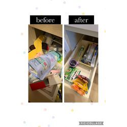 片付けのbefore after『洗面台下』の画像3