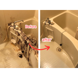 ここまで変わる！？プロの手でお風呂が見違えるほどキレイに(^_^)の画像1
