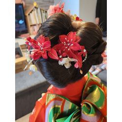 七五三 7歳 日本髪風アレンジの画像2