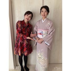 #七五三ママヘア#訪問着#出張着付　金箔で華やかにアレンジの画像1