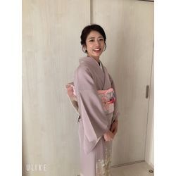 #七五三ママヘア#訪問着#出張着付　金箔で華やかにアレンジの画像3