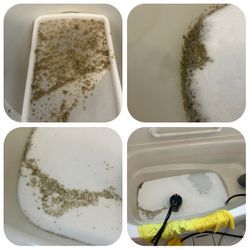 15年モノのエコキュート、新品交換前の風呂釜追い焚き配管洗浄の画像3