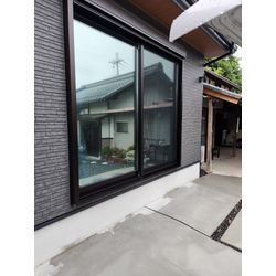 暑さ対策のミラー遮熱フィルムの施工です。の画像2