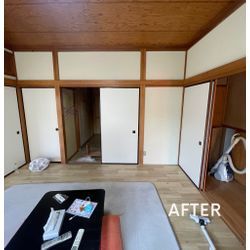 神奈川県川崎市　賃貸空室物件　リビング砂壁塗装の画像2