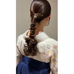 卒業式♡袴×タイトポニーの画像1