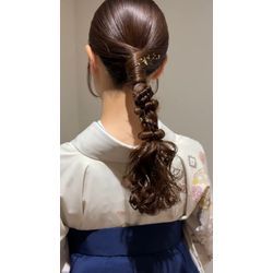 卒業式♡袴×タイトポニーの画像2