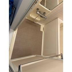 床タイル剥して　床マット貼りの画像1