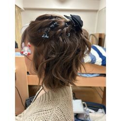 初！2軒目ご依頼訪問！(大学生ハーフアップ)の画像1