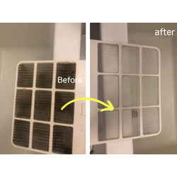 【エアコンのフィルター清掃 Before→After】の画像1