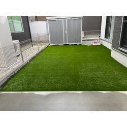 【施工事例】砂利のお庭をふかふか人工芝に！快適に遊べる空間への画像3