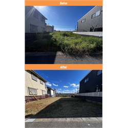 【佐倉市】建築予定地の除草作業　2025年9月24日の画像1