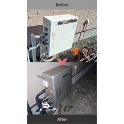 プロパンガス給湯器交換工事の画像1