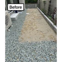 【施工事例】雑草対策に！お庭の一部を人工芝で快適空間に｜仙台市の画像1