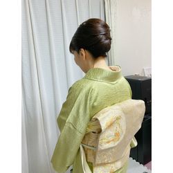 25/12/6 七五三　おばあちゃま　鎖骨下の髪　夜会巻きの画像2