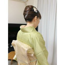 25/12/6 七五三　おばあちゃま　鎖骨下の髪　夜会巻きの画像1