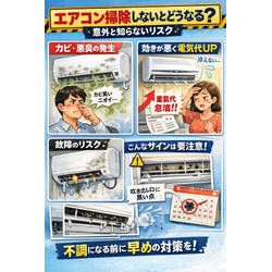 エアコン掃除をしないとどうなる？意外と知らないリスクの画像1