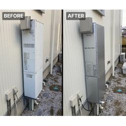 新座市/熱源機/床暖/エコジョーズ/据置台/排気アダプタの画像1