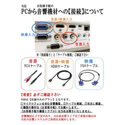 【重要】お客様手配の音響機器との接続方法につきましてのご案内　　【出演のみ】ご依頼の場合の画像1