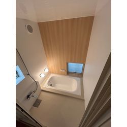 在来浴室パネル貼り　各所塗装　床マットの画像3