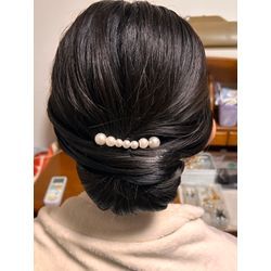 続きます　お宮参り(タイトシニヨン)の画像1