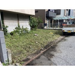 🌿道路にはみ出した植木と雑草をすっきり草刈り！見違えるように整備しましたの画像2