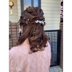 新年会出席　ヘアメイク　ハーフアップも大人気❣️の画像1