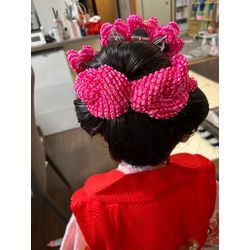 本日も可愛い３歳さん🩷(新日本髪)の画像2