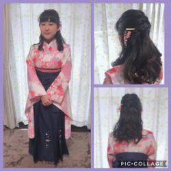 卒業式 卒業袴 川崎 出張着付けヘアセットdrops くらしのマーケット