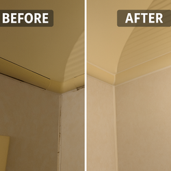 浴室（ユニットバス）　まわり縁コーキング補修　（シリコンゴム→コーキング）府中市の画像3