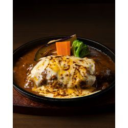 焼きカレーハンバーグの撮影の画像1