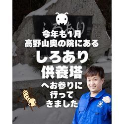 高野山にある、しろあり供養塔へのお参り2026年の画像1