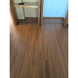 賃貸マンション　フローリング上張り施工　Hティーブラウンの画像2